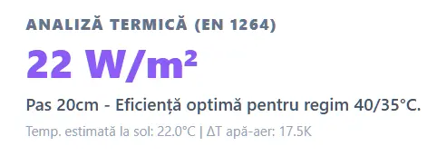 Calcul încălzire în pardoseala