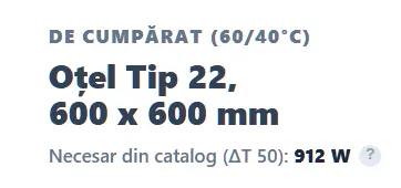 Calcul corpuri încălzire